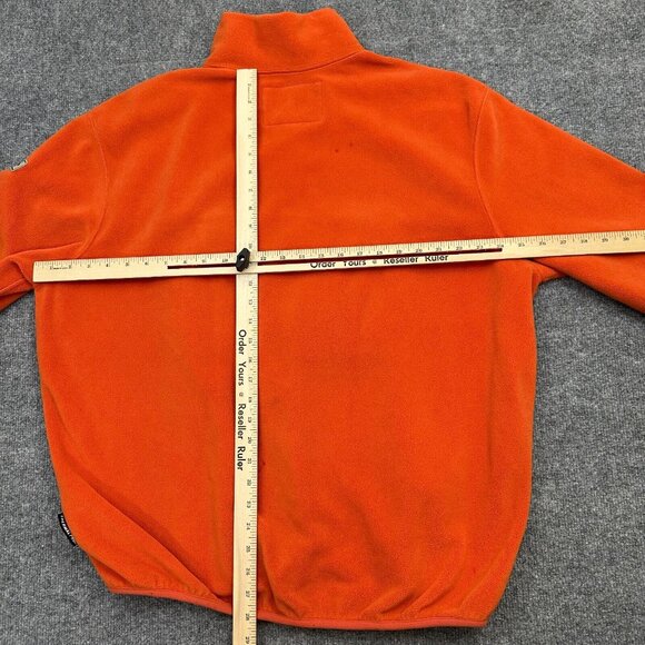 VTG POLO SPORT Ralph Lauren Men XL Orange Fleece Anorak Jacket Polartec 90s RARE - Picture 12 of 14